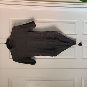 H&M Turtleneck Sweater Grey Bodysuit Short Sleeve